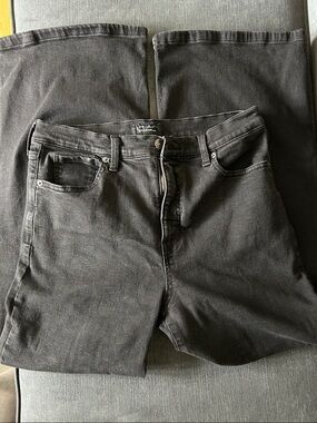 Banana Republic Women's Black Wide-Leg Jeans